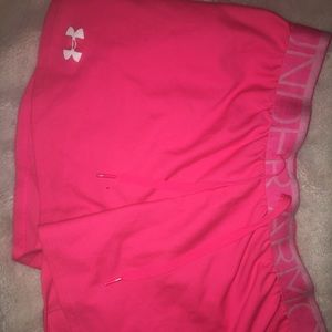 pink under armor shorts